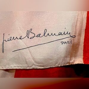 VTG Pierre Balmain silk scarf